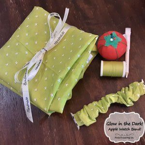 GLOW IN THE DARK Scruchies - Hand sewn! (Hair scrunchie OR Watch Band any type!)